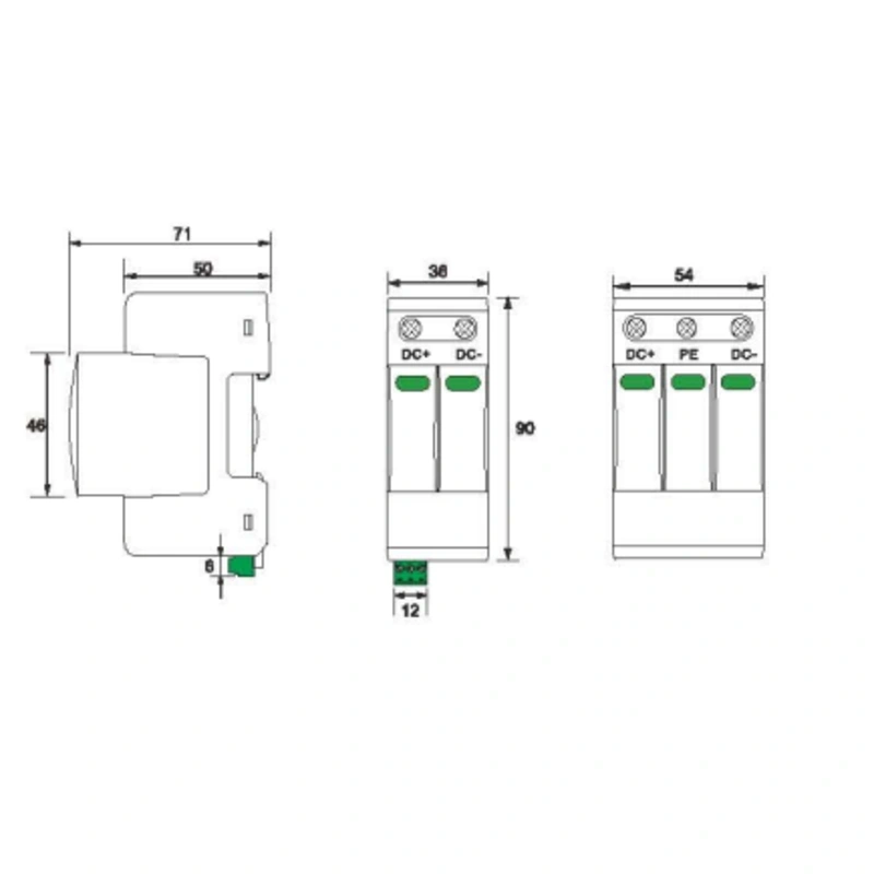 DPS 2P 600VDC MOREDAY Tipo T1+T2 - Image 3