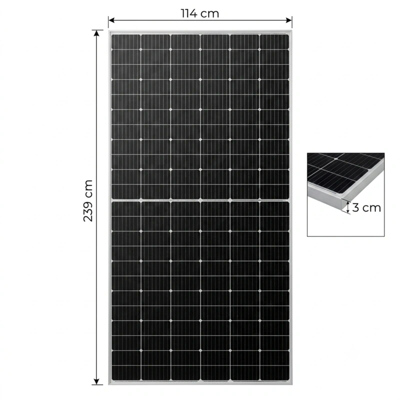 Panel Solar de 620W Monocristalino Bifacial Trina - Image 3