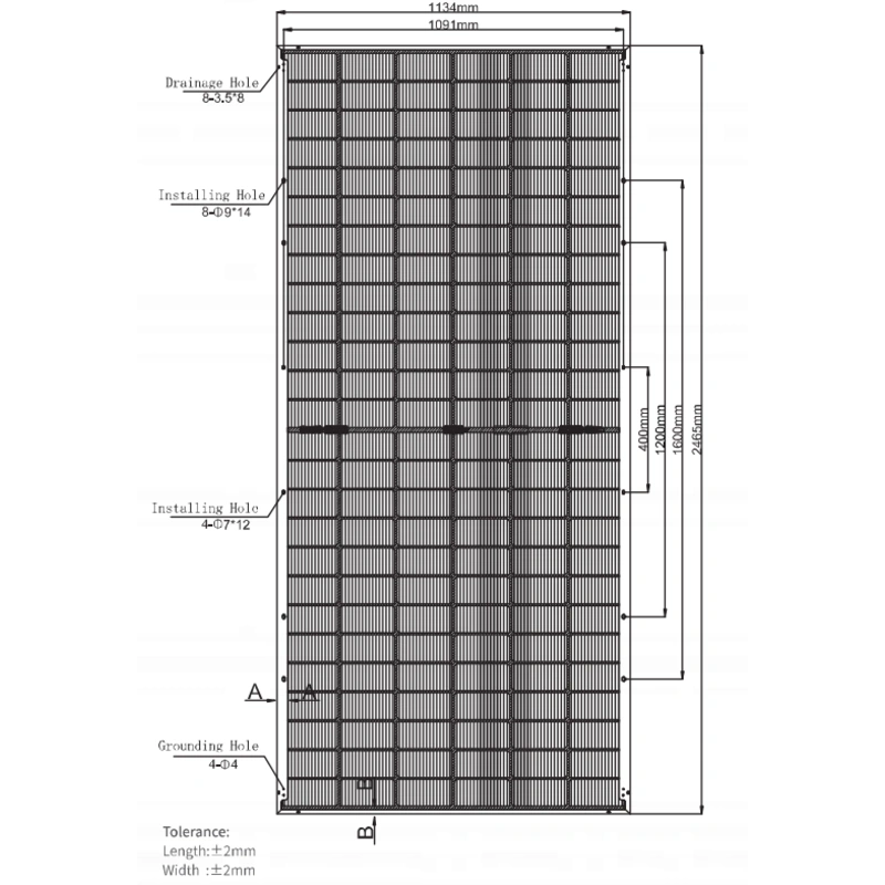 Panel solar de 640W Bifacial Monocristalino GCL - Image 4