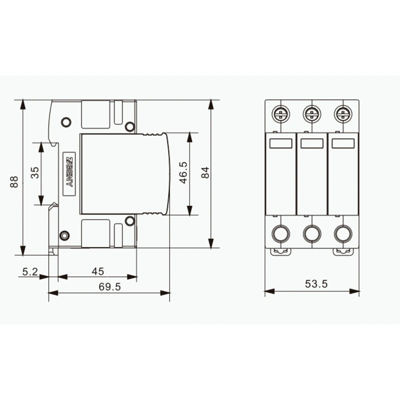DPS DC BENY 3P 1000V Tipo T2 - Image 2