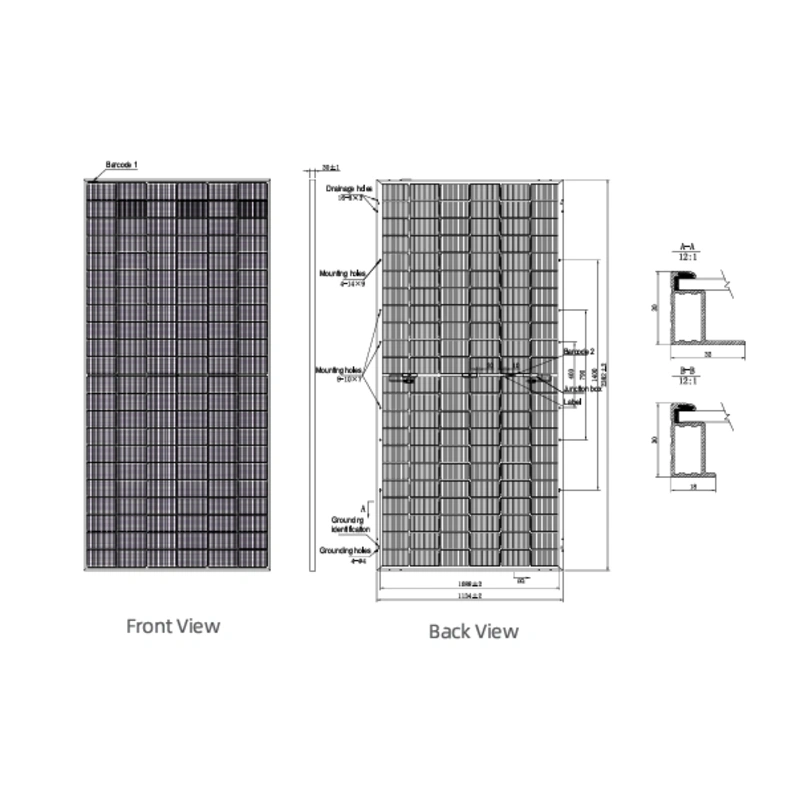Panel Solar 650w Bifacial ZNSHINE - Image 2