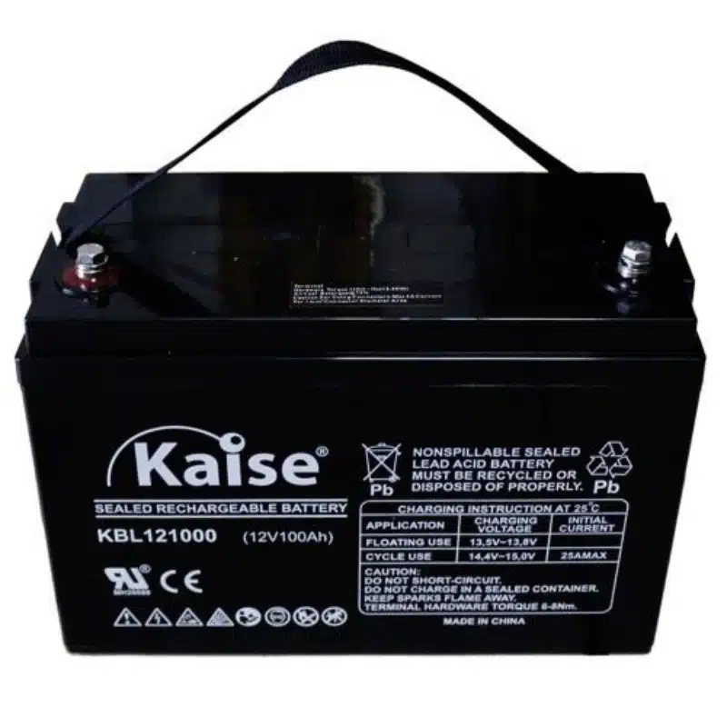 Batería 12V 100Ah AGM Kaise