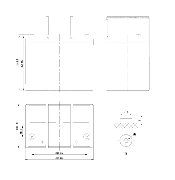 Batería 12V 75Ah AGM Kaise - Image 3