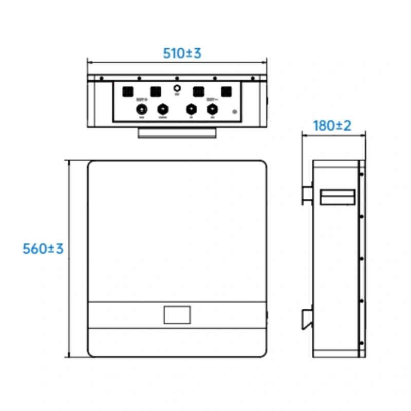 Batería de Litio para Paneles Solares 51.2V 100Ah Wall EPEVER 6.000 Ciclos al 80% DOD - Image 2